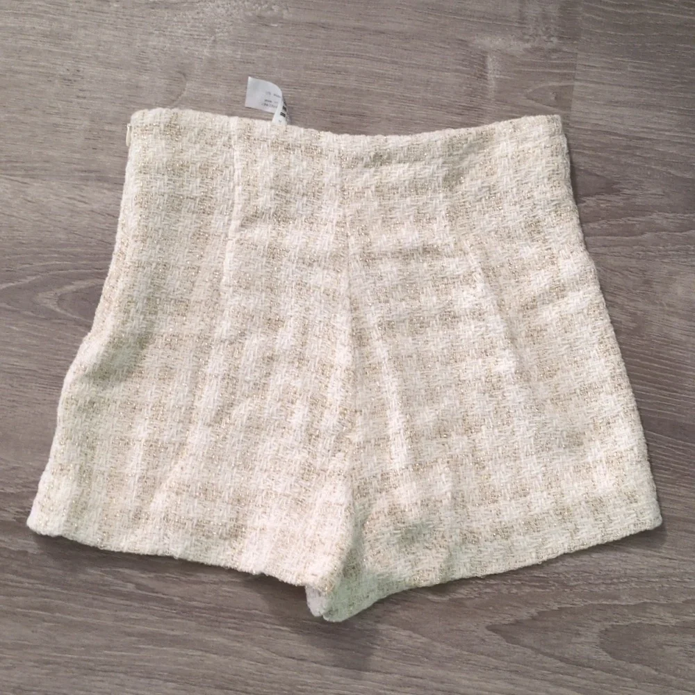 Zara Checkered Shorts Side Zipper Size XS - Picture 10 of 11